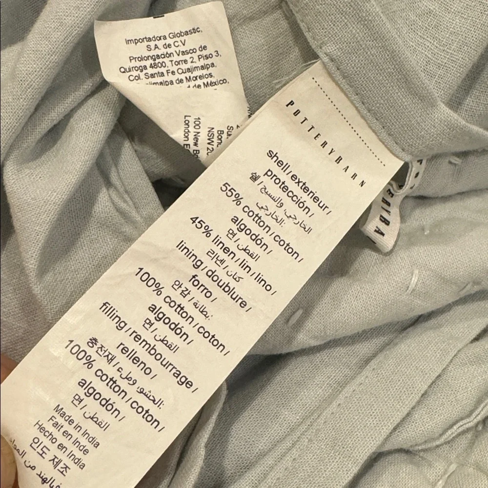 Pick-Stitch Handcrafted Cotton Linen Quilted Euro Shame - Picture 10 of 10